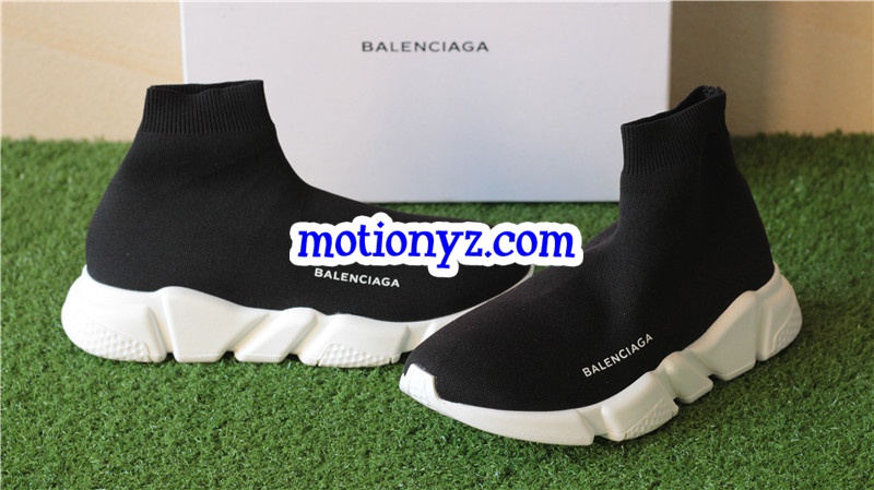 Update Version Balenciaga Speed Trainer Sock Race Runners Black